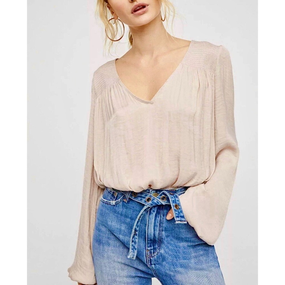 Free People Smockin N Rockin Bodysuit